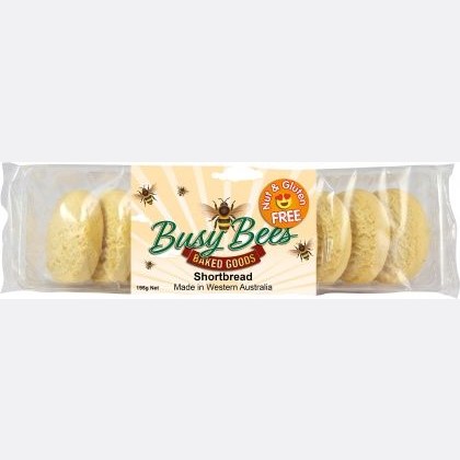 Busy Bees Gluten Free Shortbread 195g