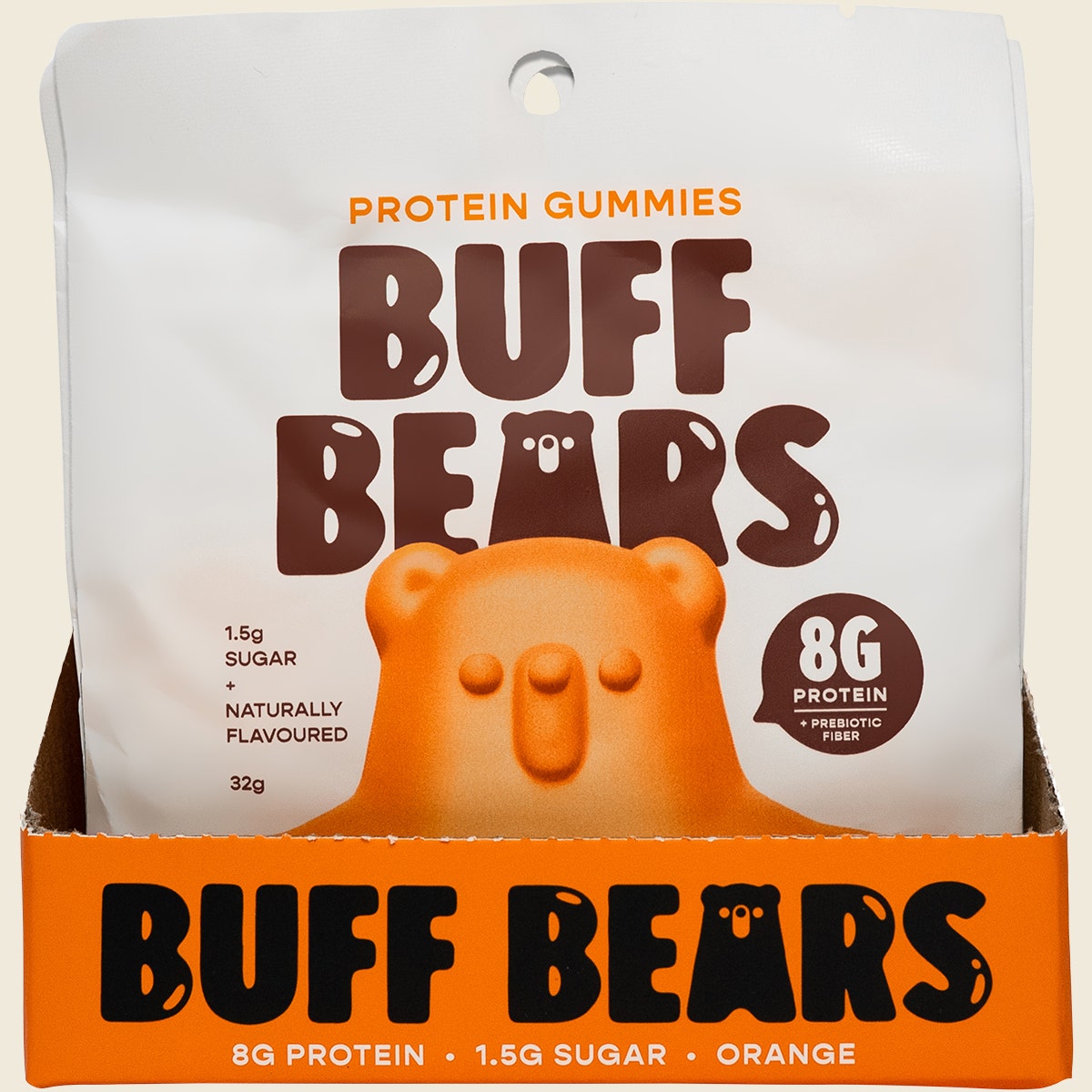 Buff Bears Protein Gummies Orange 12x32g