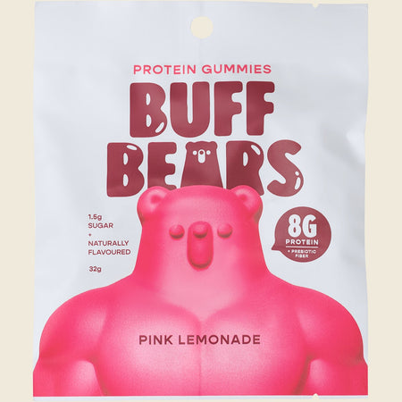 Buff Bears Protein Gummies Pink Lemonade 12x32g