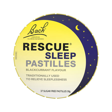 Bach Flower Remedies Rescue Sleep Pastilles Blackcurrant 50g
