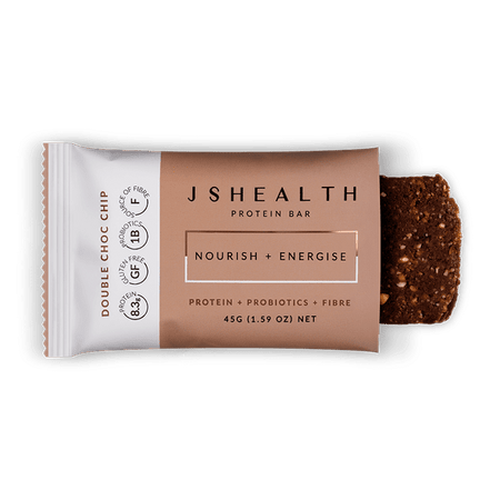 JSHEALTH Double Choc Chip Protein Bar 45g 12PK