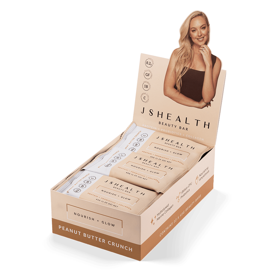 JSHEALTH Peanut Butter Crunch Beauty Bar 45g 12PK