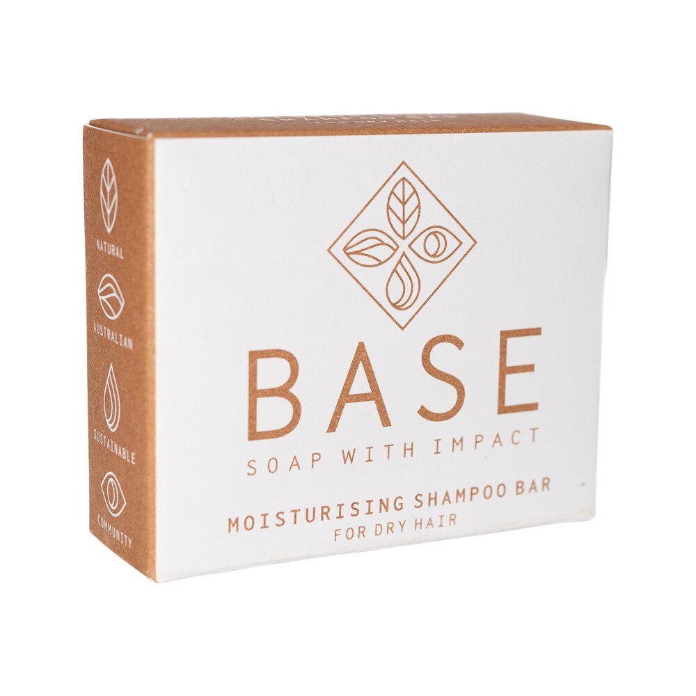 Base Soap With Impact Bar Moisturising Shampoo For Dry Hair Boxed 120g