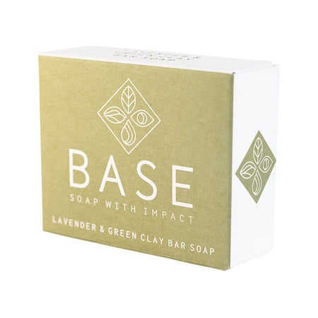 Base Soap With Impact Soap Bar Lavender & Green Clay Boxed 120g