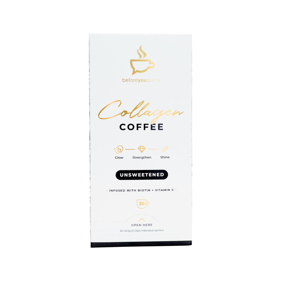 Before You Speak Collagen Coffee Unsweetened 6.5g X 30 Pack