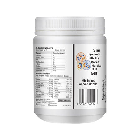 Best of the Bone Healing Multi-collagen Protein Powder Adaptogen-stress Blend Organic Healing Mushrooms: Lion's Mane Reishi Shiitake