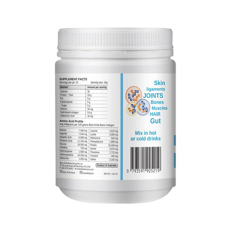 Best of the Bone Healing Multi-collagen Protein Powder Hydrolysed Collagen Peptides Unflavoured 210g