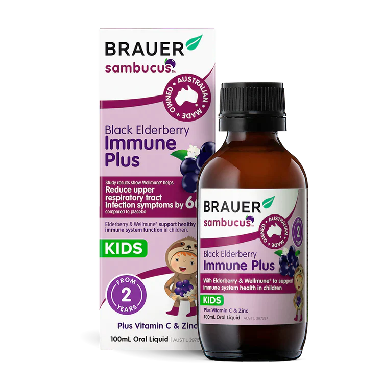 Brauer Sambucus Kids Black Elderberry Immune Plus 100ml