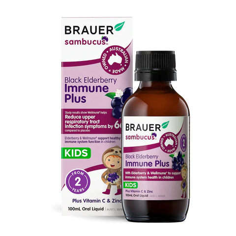Brauer Sambucus Kids Black Elderberry Immune Plus 100ml