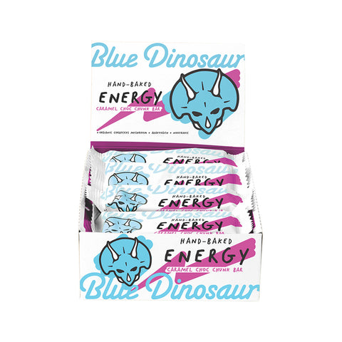 BLUE DINOSAUR Hand-Baked Energy Bar Caramel Choc Chunk 45g 12PK