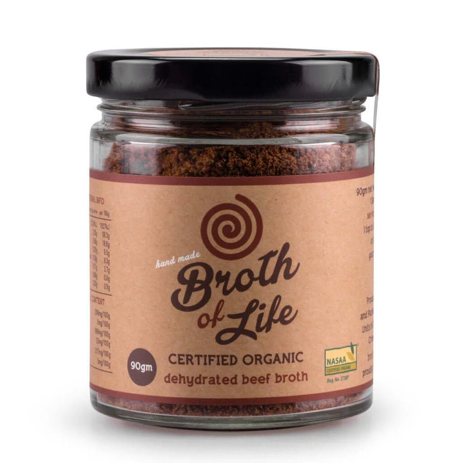 Broth Of Life Organic Dehydrated Beef Broth Jar 90GM