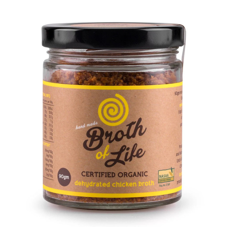 Broth Of Life Organic Dehydrated Chicken Broth Jar 90GM