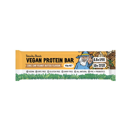 Botanika Blends Vegan Protein Bars Choc Chip Peanut Butter 40g x 12 Pack