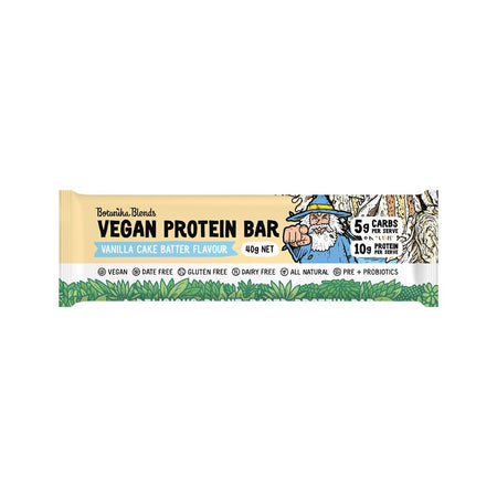 Botanika Blends Vegan Protein Bars Vanilla Cake Batter 40g x 12 Pack