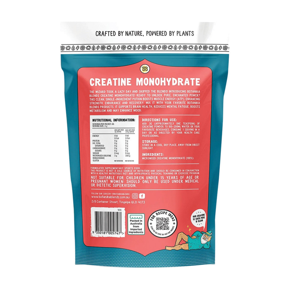Botanika Blends Creatine Monohydrate 200g