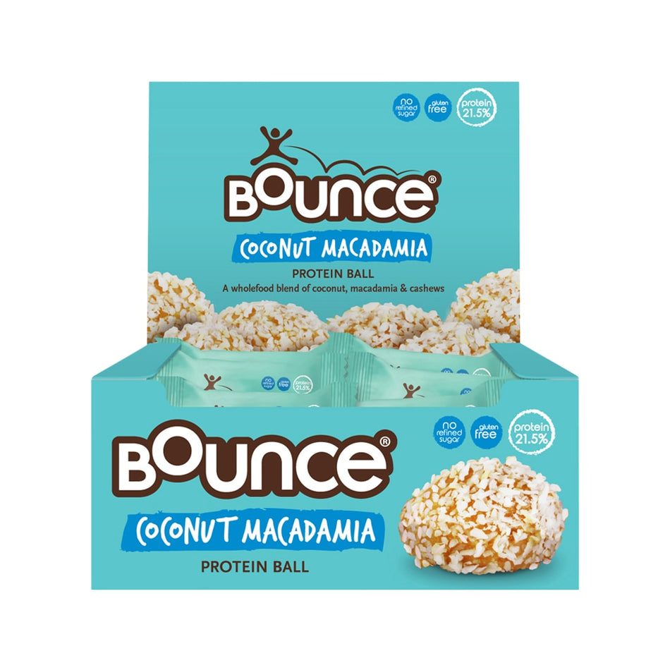 Bounce Protein Balls Coconut Macadamia 40g x 12 Pack