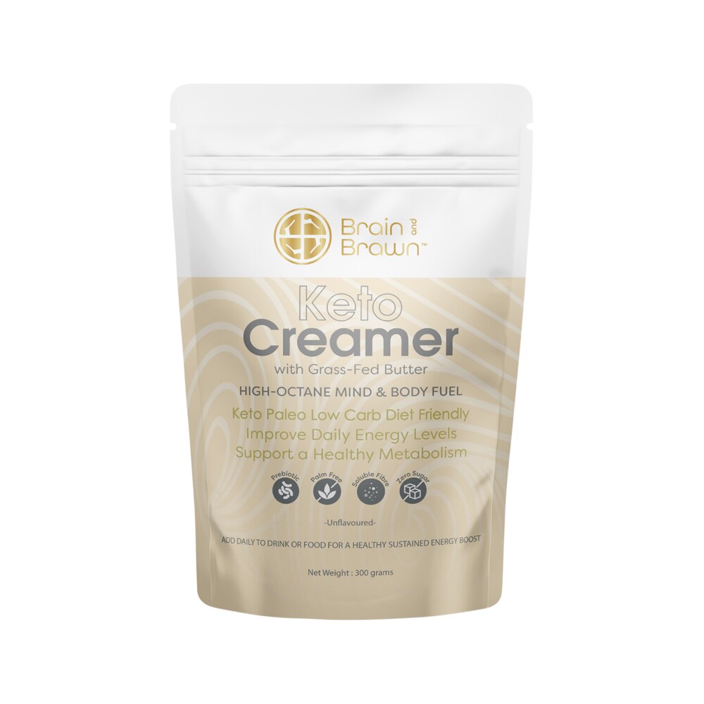 Brain and Brawn Keto Creamer with Grass-Fed Butter Unflavoured 300g