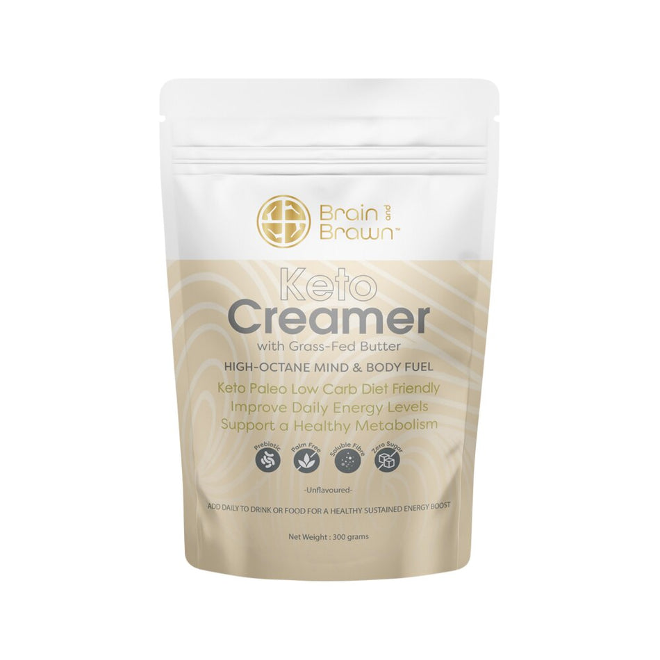 Brain and Brawn Keto Creamer with Grass-Fed Butter Unflavoured 300g
