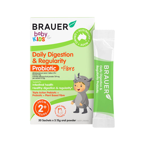 Brauer Daily Digestion & Regularity Probiotic For Kids 30 Sachet