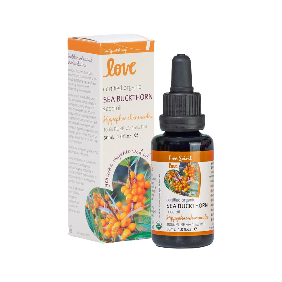Byron Bay Free Spirit Love Oils Organic Sea Buckthorn Seed Oil 30ml