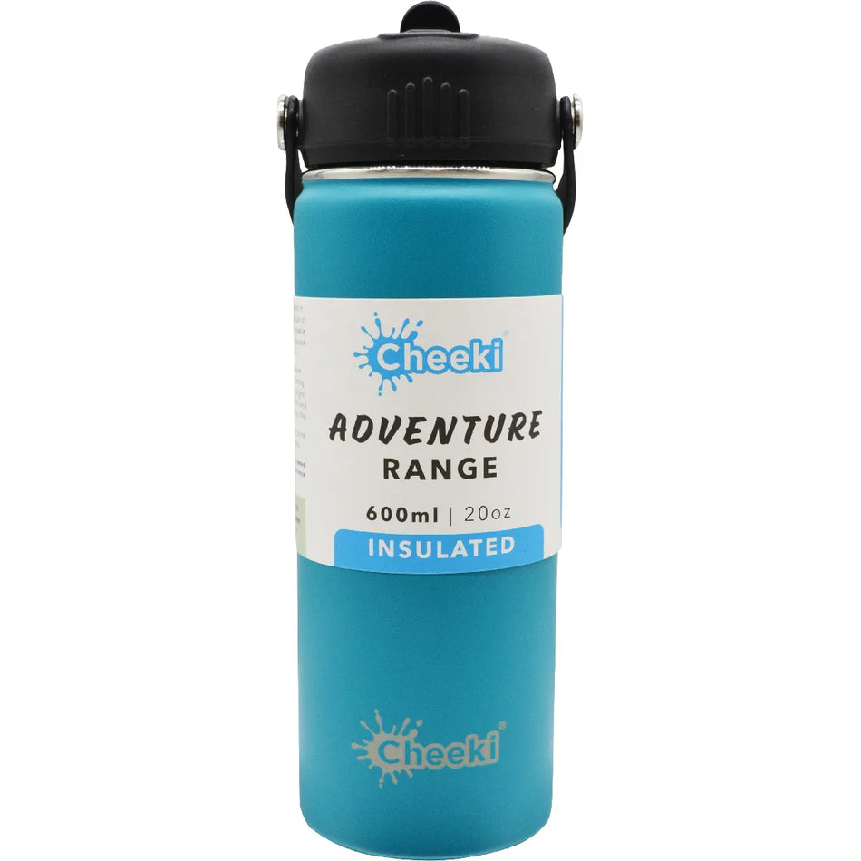 Cheeki Insulated Bottle Adventure Aqua (Small) 600ml