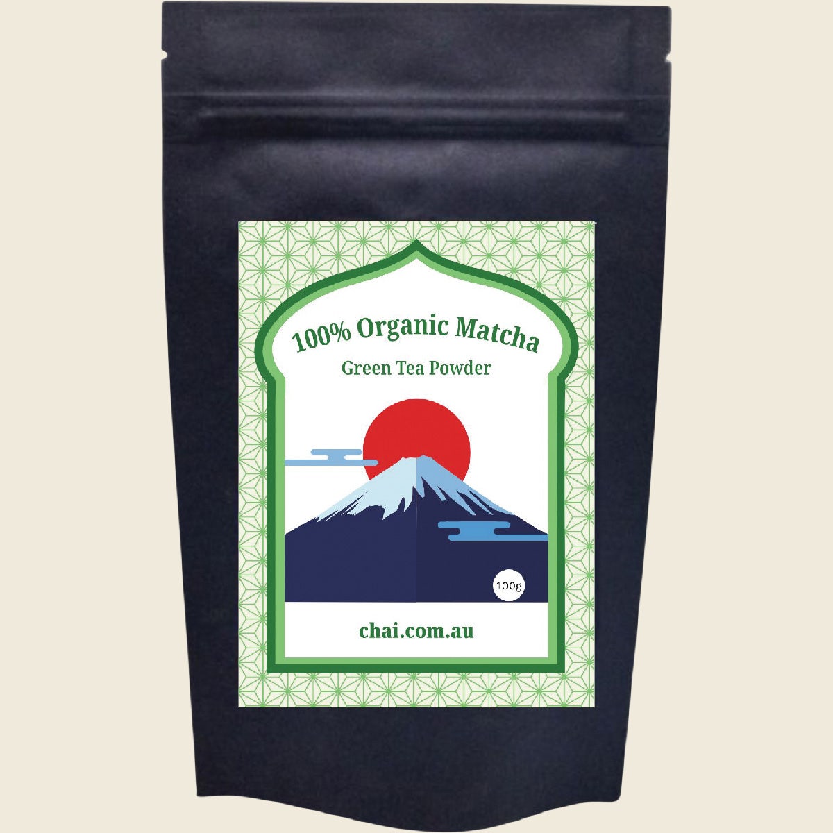 Chai Tea 100% Organic Matcha Green Tea Powder 100g
