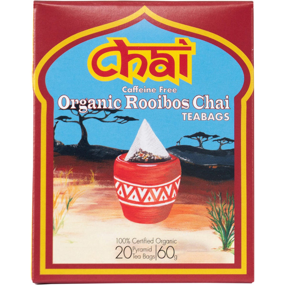Chai Tea Organic Rooibos Chai Tea Bags 20 Pack
