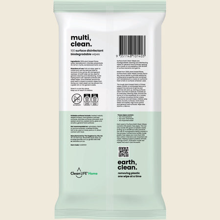 CleanLIFE Surface Multi Clean Wipes 100pk