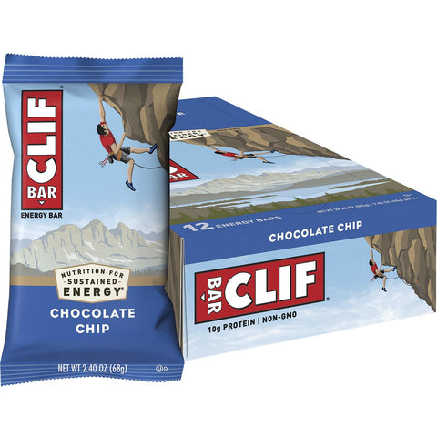 CLIF Energy Bar Chocolate Chip 68g 12PK
