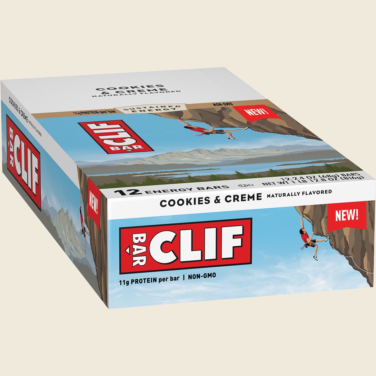 CLIF Energy Bar Cookies & Creme 12x68g