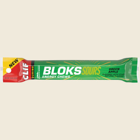 CLIF Bloks Energy Chews Sour Green Apple 18x60g