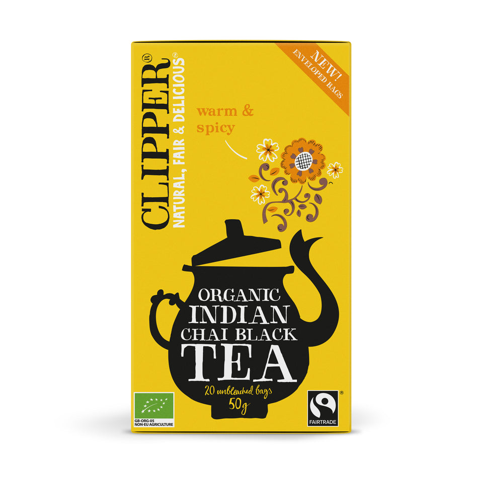 Clipper Indian Chai x 20 Tea Bags Pack of 4