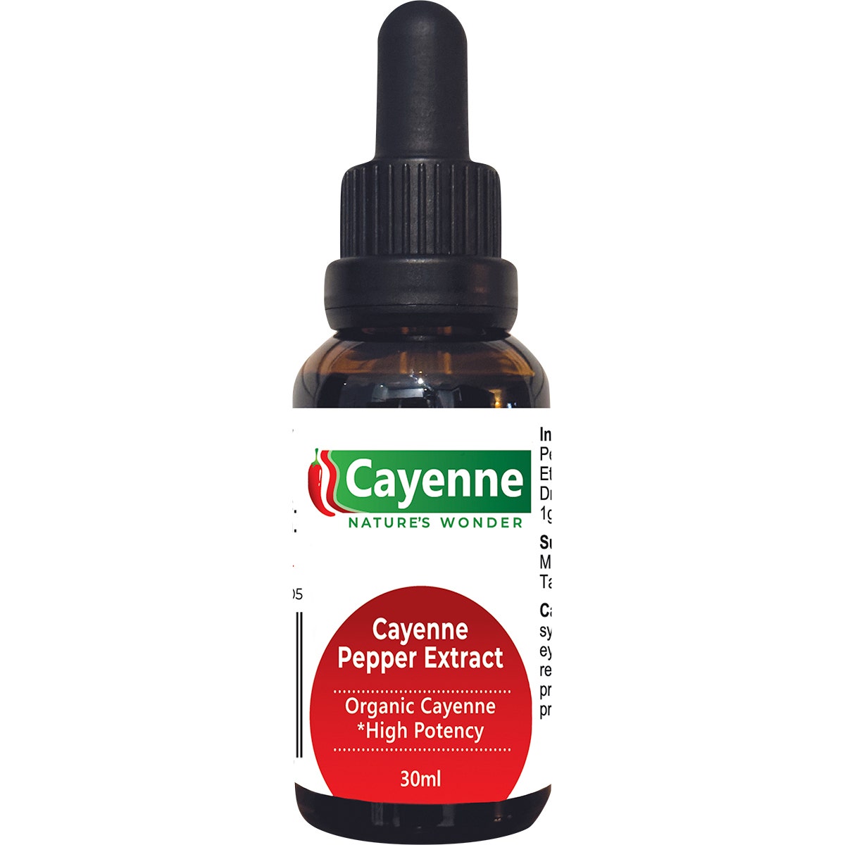 CAYENNE NATURE'S WONDER Cayenne Pepper Extract with dropper 30ml