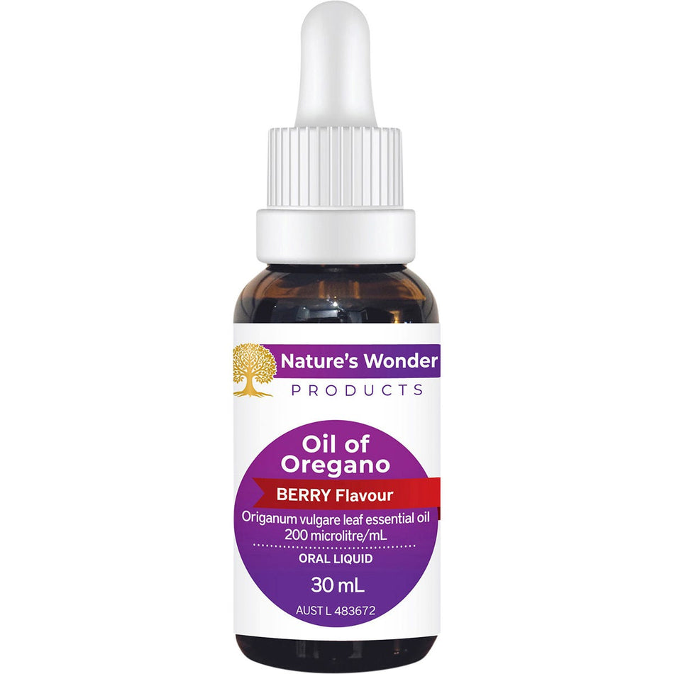 Cayenne Nature's Wonder Oil of Oregano Berry Flavour 30ml