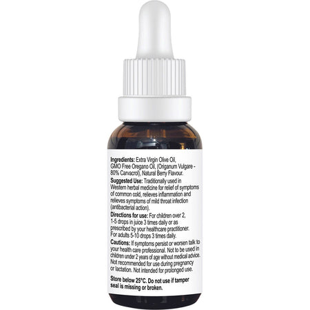 Cayenne Nature's Wonder Oil of Oregano Berry Flavour 30ml