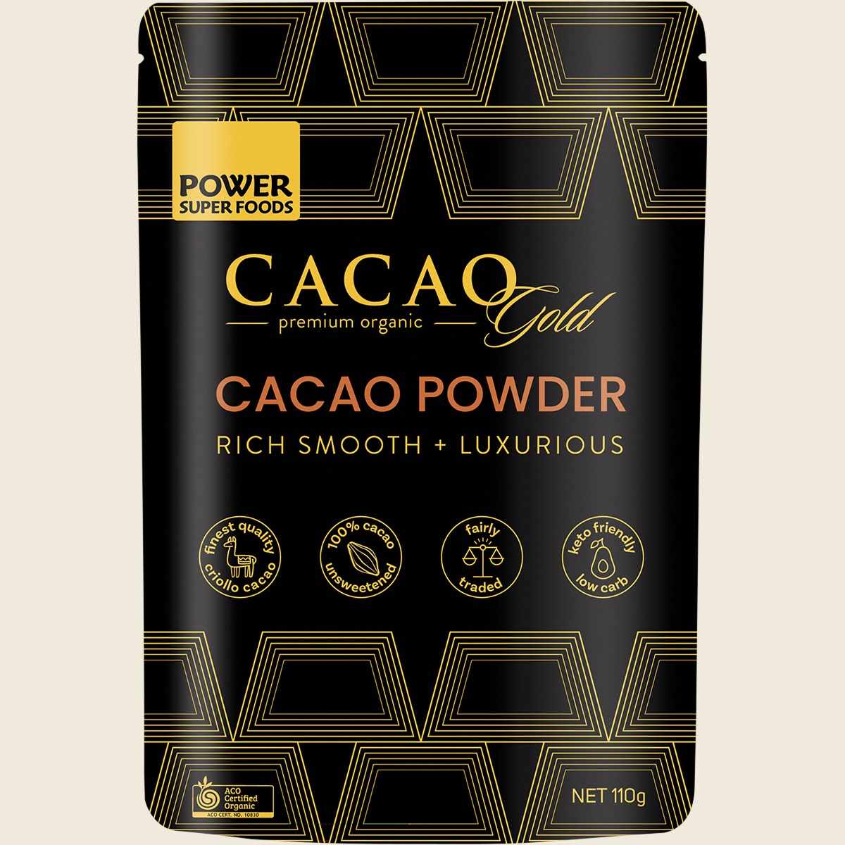 Power Super Foods Cacao Gold Powder Certified Organic 110g
