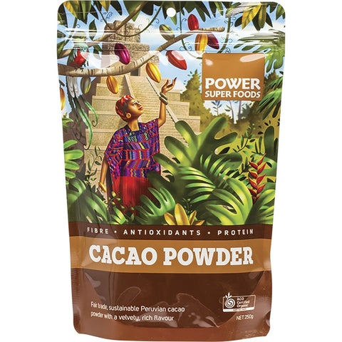 Power Super Foods Cacao Powder Organic 250g