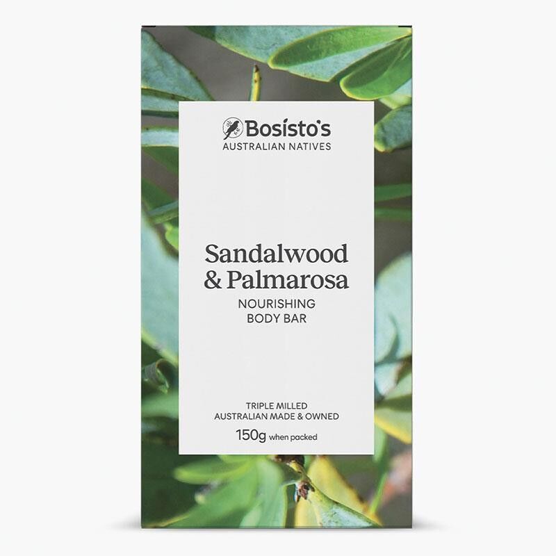 Bosisto's Sandalwood & Palmarosa Bar 150g