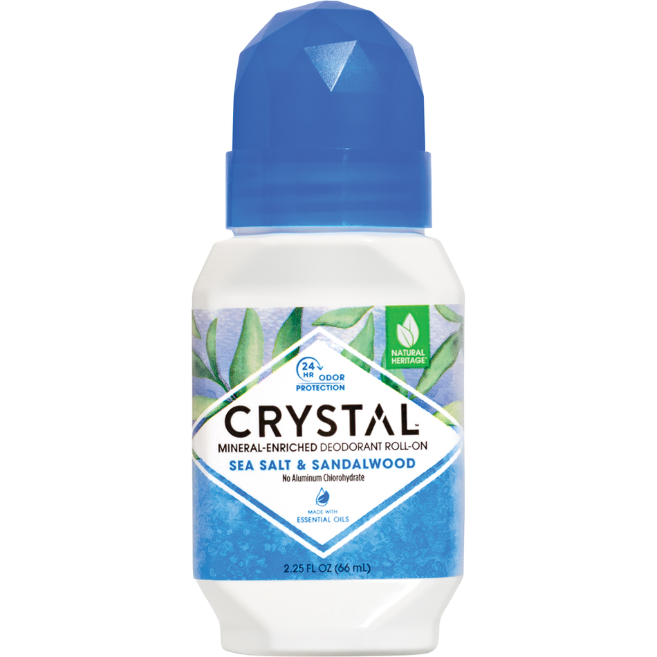 Crystal Roll-On Deodorant Sea Salt & Sandalwood 66ml