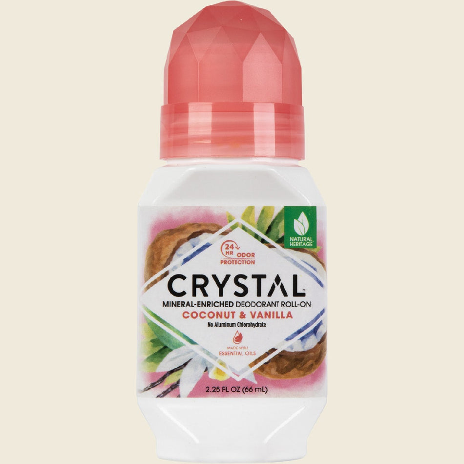 Crystal Roll-On Deodorant Coconut & Vanilla 66ml