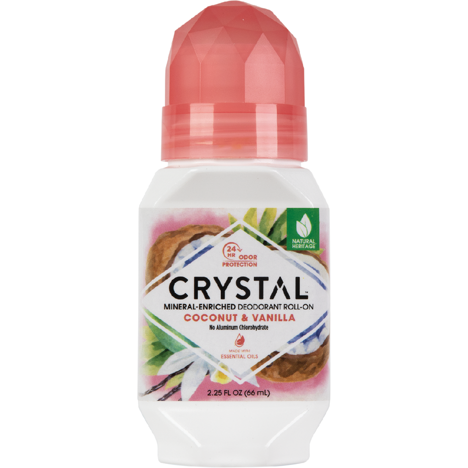 Crystal Roll-On Deodorant Coconut & Vanilla 66ml