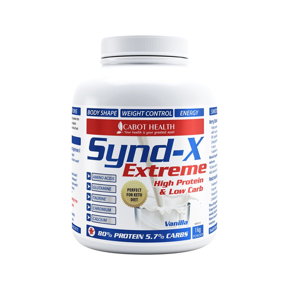 Cabot Health Synd-X Extreme High Protein & Low Carb Vanilla 1kg