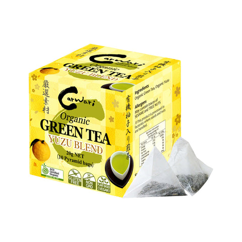 Carwari Organic Green Tea Yuzu Blend x 10 Tea Bags