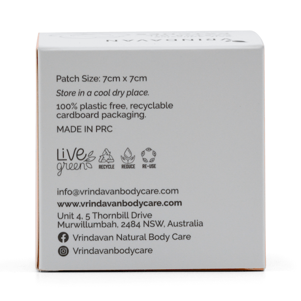 Vrindavan Self-Adhesive Castor Oil Patches 20pcs