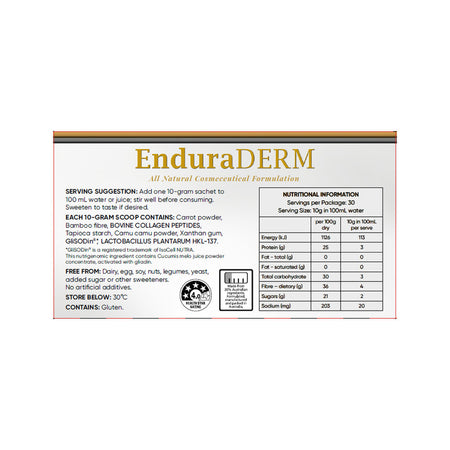 Cell-Logic EnduraDERM Sachets 10g x 30 Pack
