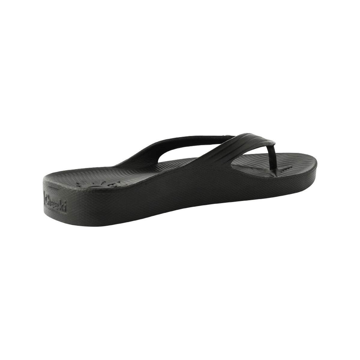 Cheeki Arch Support Thongs Black Womens Size US6