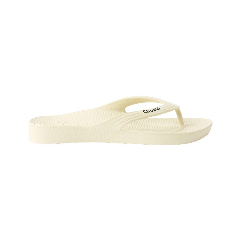 Cheeki Arch Support Thongs Sandstone Mens Size US12