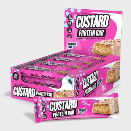 Muscle Nation Crisp Protein Bar Birthday Cake 50g Pack of 12