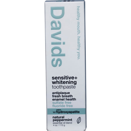 Davids Toothpaste Sensitive + Whitening Peppermint 113g