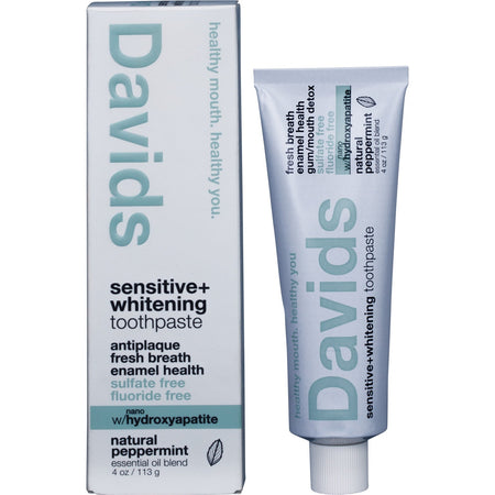 Davids Toothpaste Sensitive + Whitening Peppermint 113g